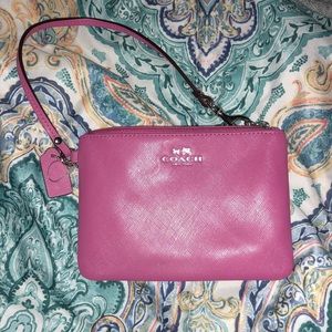 Pink Coach Wristlet